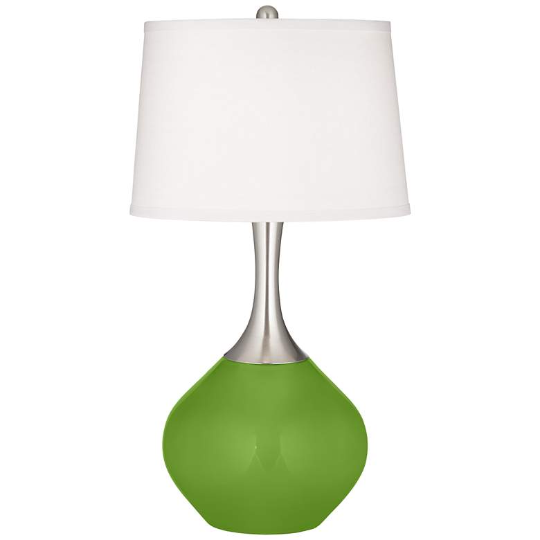 Image 2 Color Plus Spencer 31 inch Modern Rosemary Green Table Lamp
