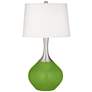 Color Plus Spencer 31" Modern Rosemary Green Table Lamp