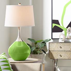 Image1 of Color Plus Spencer 31" Modern Rosemary Green Table Lamp