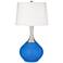 Color Plus Spencer 31" Modern Royal Blue Table Lamp