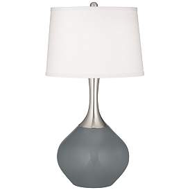 Image2 of Color Plus Spencer 31" Modern Software Gray Table Lamp