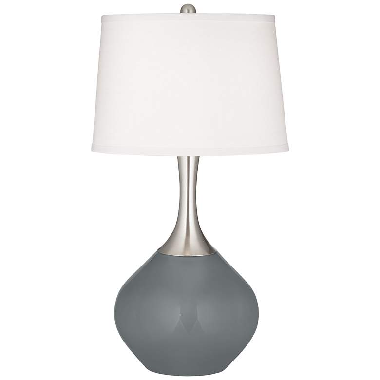 Image 2 Color Plus Spencer 31 inch Modern Software Gray Table Lamp