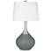 Color Plus Spencer 31" Modern Software Gray Table Lamp