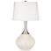 Color Plus Spencer 31" Modern West Highland White Table Lamp