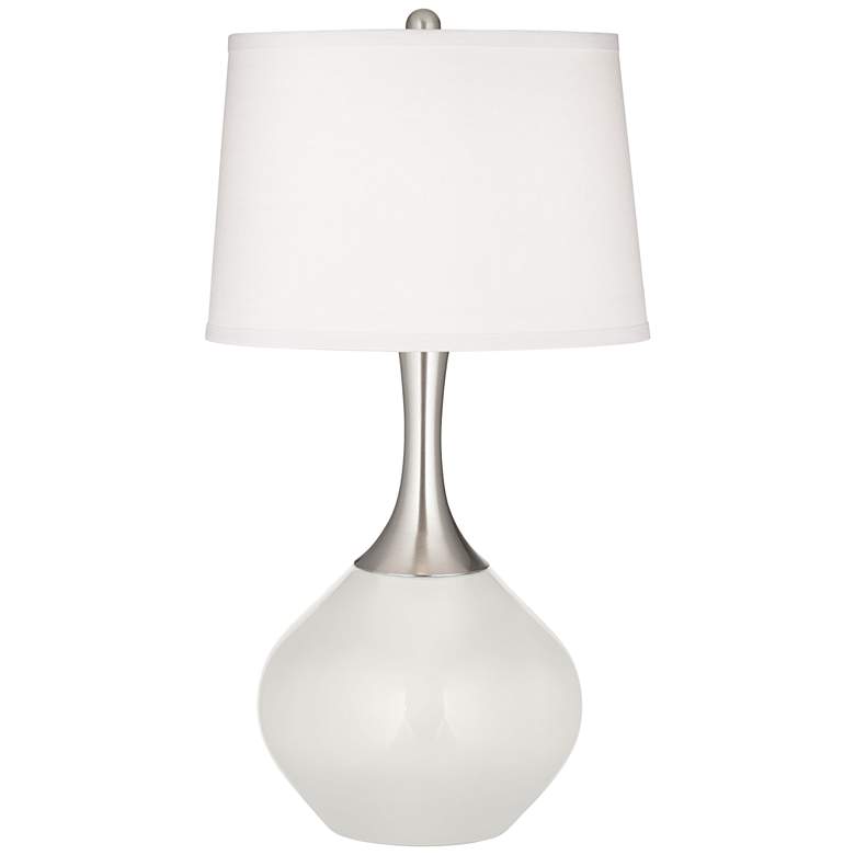 Image 2 Color Plus Spencer 31 inch Modern Winter White Table Lamp
