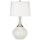Color Plus Spencer 31" Modern Winter White Table Lamp