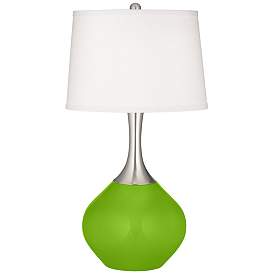 Image2 of Color Plus Spencer 31" Neon Green Modern Table Lamp