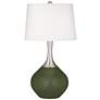 Color Plus Spencer 31" Secret Garden Green Table Lamp
