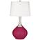 Color Plus Spencer 31" Vivacious Red Modern Table Lamp