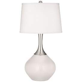 Image2 of Color Plus Spencer Nickel 31" Modern Glass Smart White Table Lamp