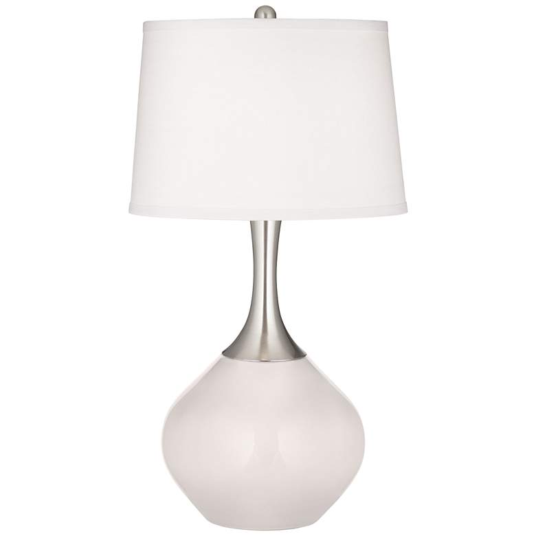 Image 2 Color Plus Spencer Nickel 31" Modern Glass Smart White Table Lamp
