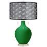 Color Plus Toby 28" Black Metal Shade Envy Green Table Lamp