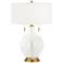 Color Plus Toby 28" High Brass Clear Glass Fillable Table Lamp