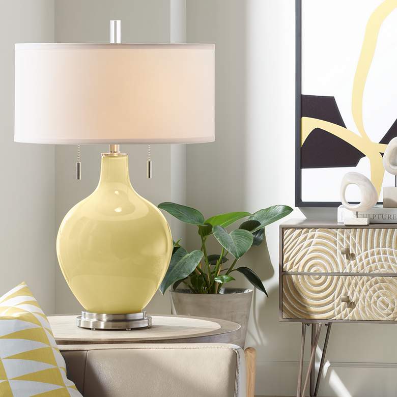 Image 1 Color Plus Toby 28" High Butter Up Yellow Table Lamp