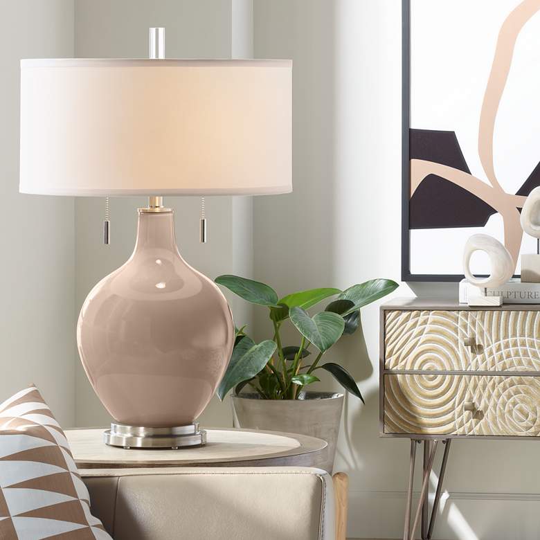Image 1 Color Plus Toby 28" High Mocha Brown Table Lamp