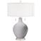 Color Plus Toby 28" High Modern Glass Swanky Gray Table Lamp
