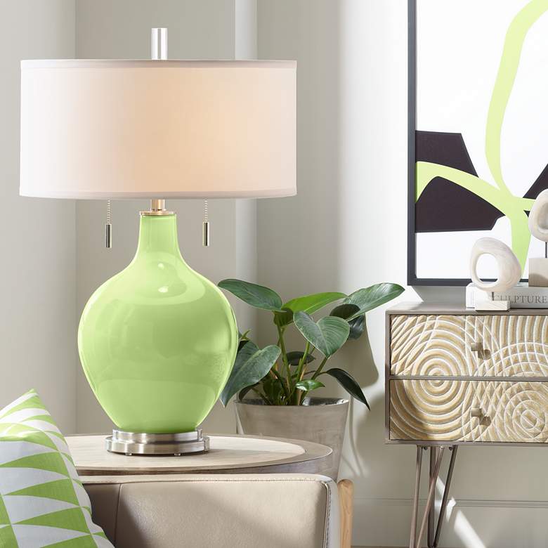 Image 1 Color Plus Toby 28" High Modern Lime Rickey Green Table Lamp