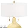 Thumbnail2 of Color Plus Toby Brass 28" High Butter Up Yellow Table Lamp more views