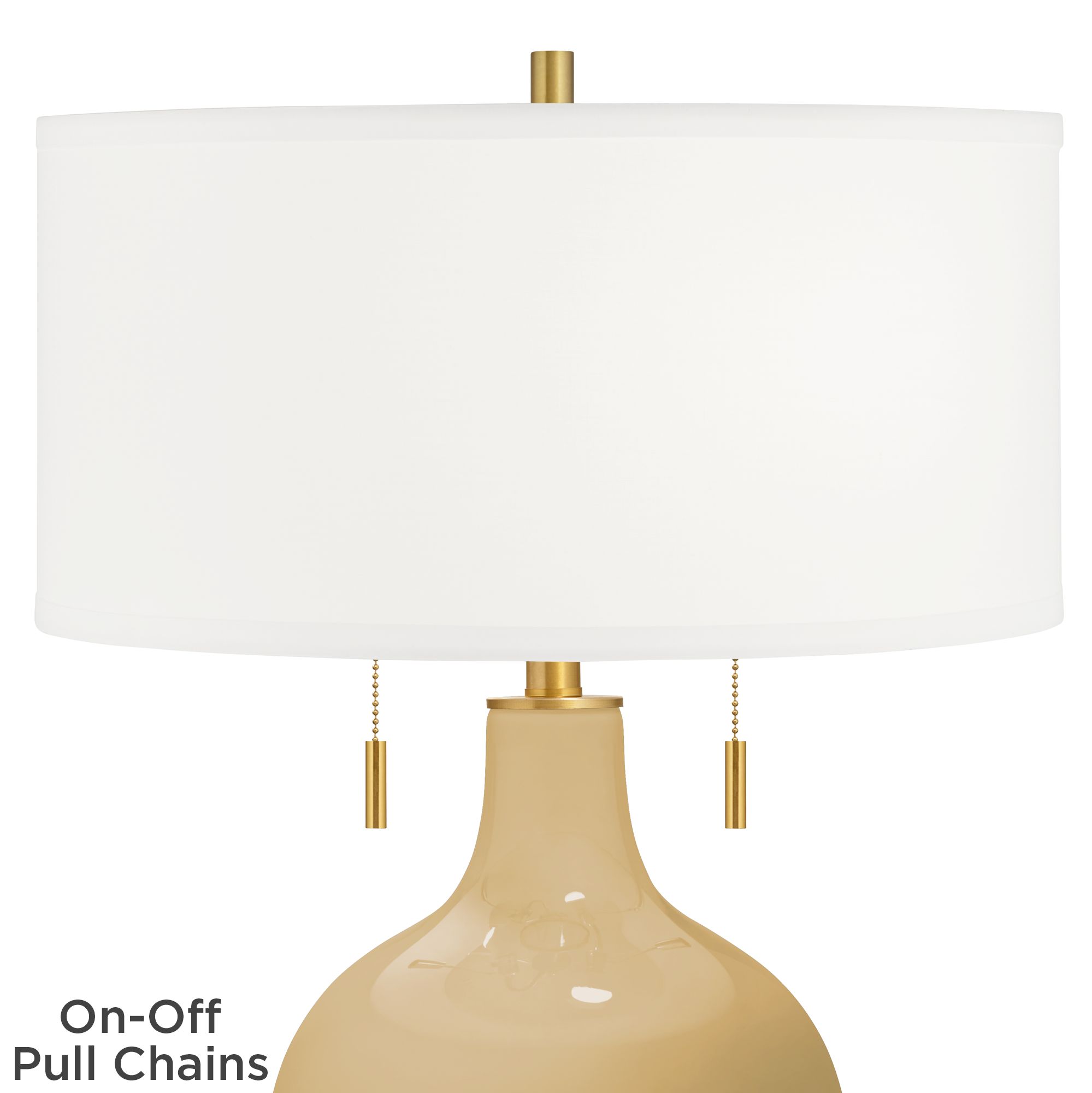 Image 2 Color Plus Toby Brass 28" High Empire Gold Table Lamp more views