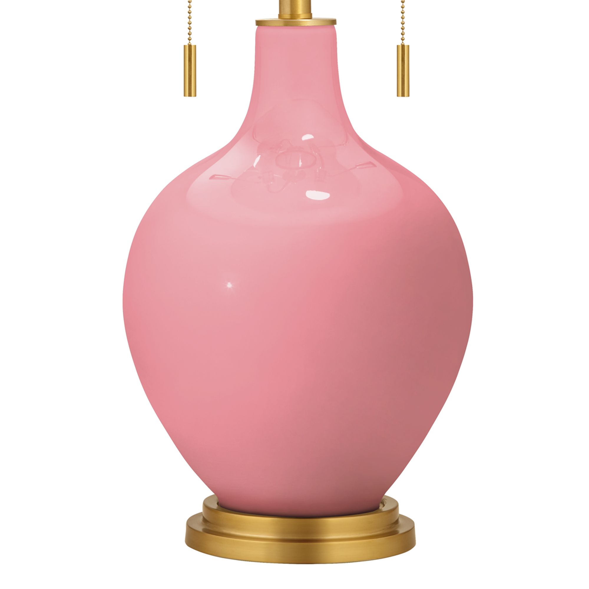 Image 3 Color Plus Toby Brass 28" High Haute Pink Table Lamp more views