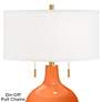 Thumbnail2 of Color Plus Toby Brass 28" High Invigorate Orange Table Lamp more views