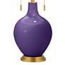 Thumbnail3 of Color Plus Toby Brass 28" High Izmir Purple Table Lamp more views