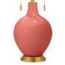 Thumbnail3 of Color Plus Toby Brass 28" High Pink Coral Reef Table Lamp more views