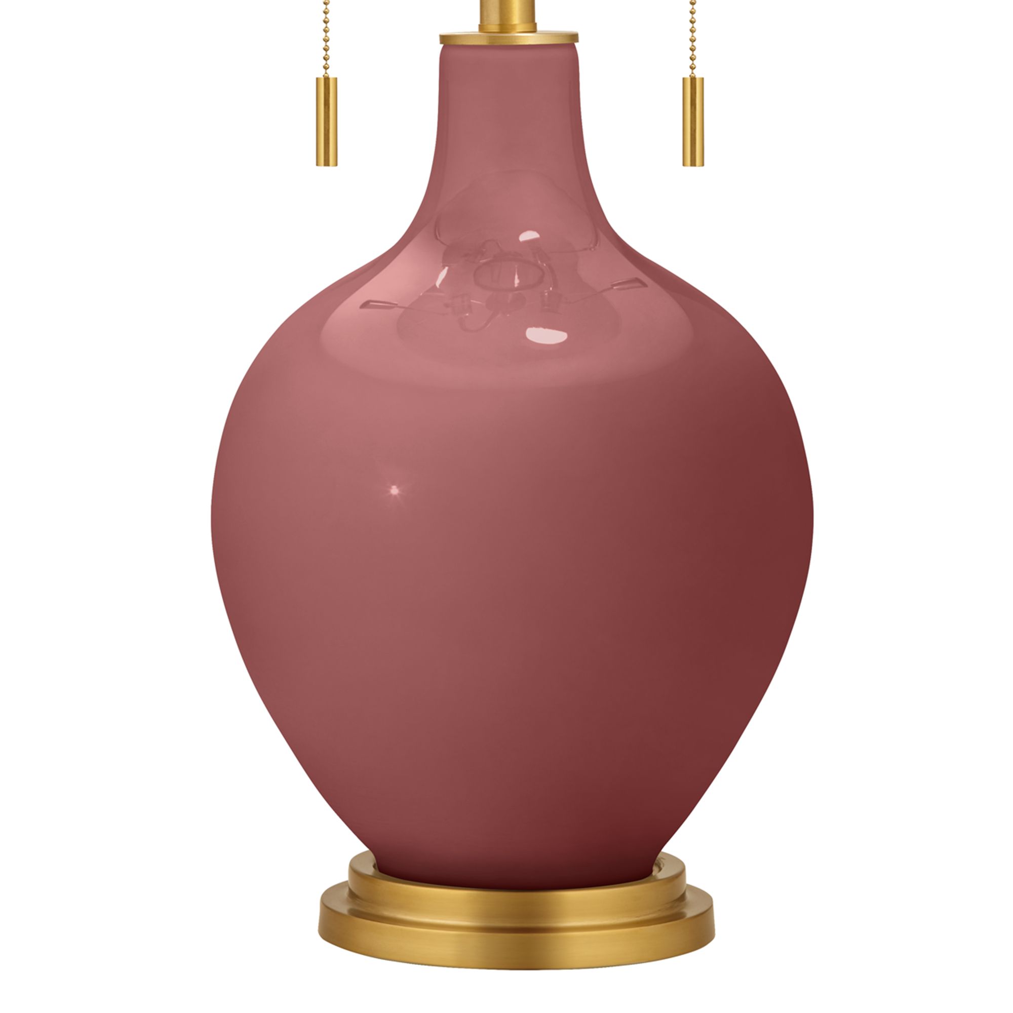 Image 3 Color Plus Toby Brass 28" High Toile Red Table Lamp more views