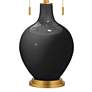 3_Color Plus Toby Brass 28" High Tricorn Black Table Lamp more views