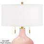 2_Color Plus Toby Brass 28" High Warm Coral Pink Table Lamp more views