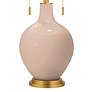 3_Color Plus Toby Brass 28" Italian Coral Pink Table Lamp more views