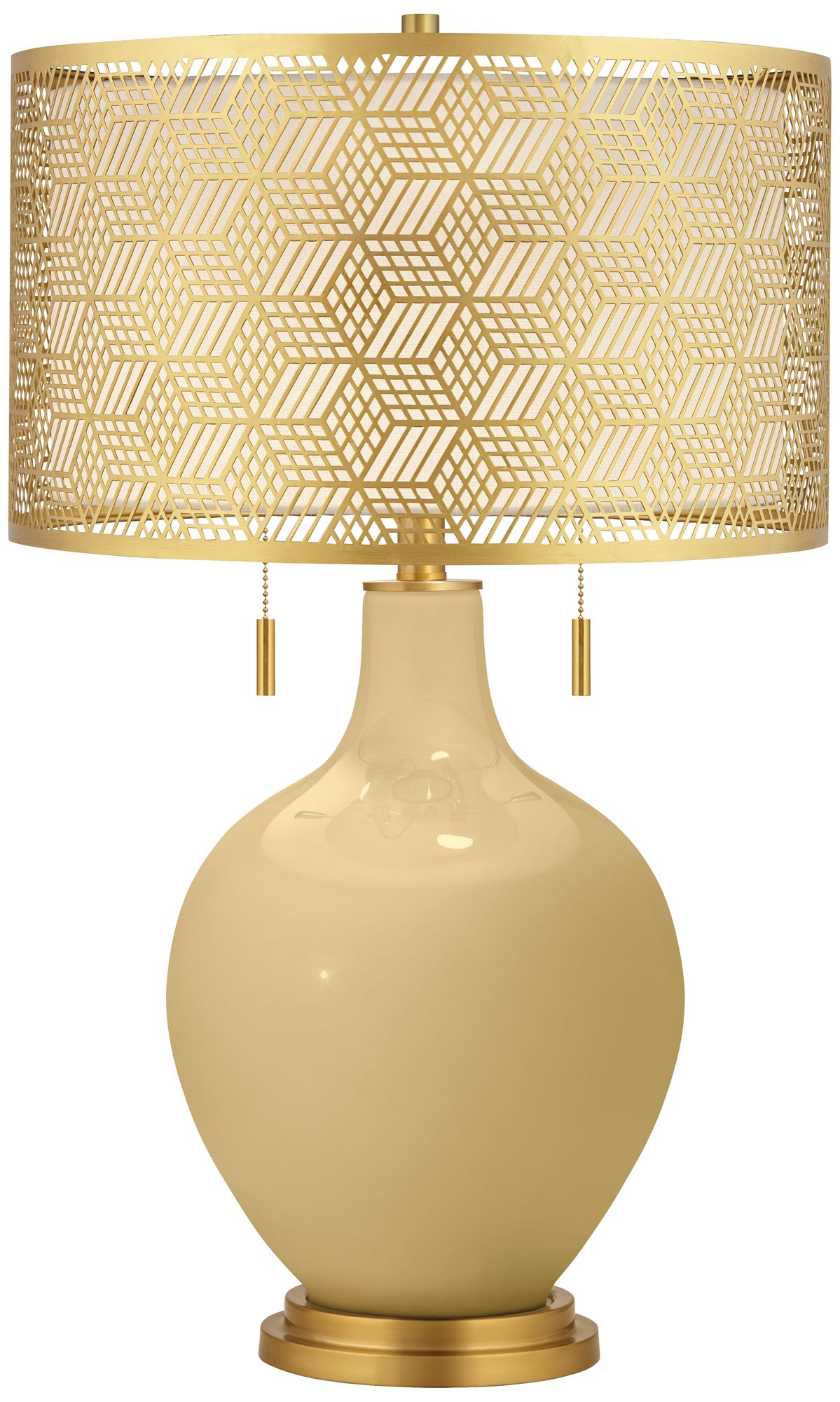 Image Color Plus Toby Brass 28" Metal Shade Humble Gold Table Lamp