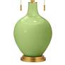 Thumbnail3 of Color Plus Toby Brass 28" Modern Lime Rickey Green Table Lamp more views
