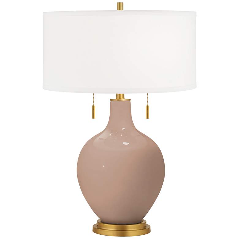 Image 1 Color Plus Toby Brass 28" Redend Point Table Lamp