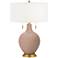 Color Plus Toby Brass 28" Redend Point Table Lamp