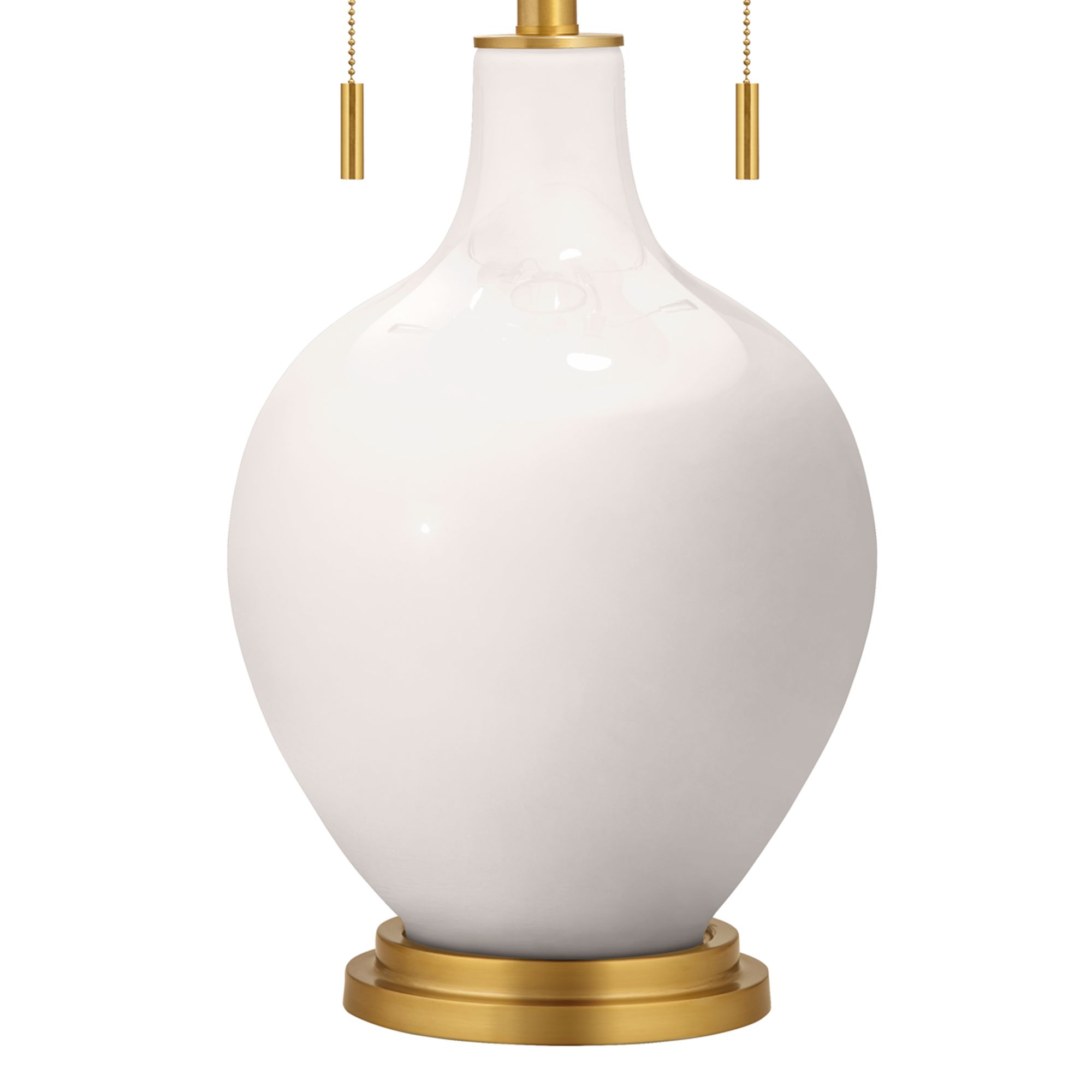 Image 3 Color Plus Toby Brass Accents 28" Smart White Table Lamp more views