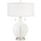 Color Plus Toby Nickel 28" Clear Glass Fillable Table Lamp