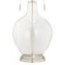 Color Plus Toby Nickel 28" Clear Glass Fillable Table Lamp