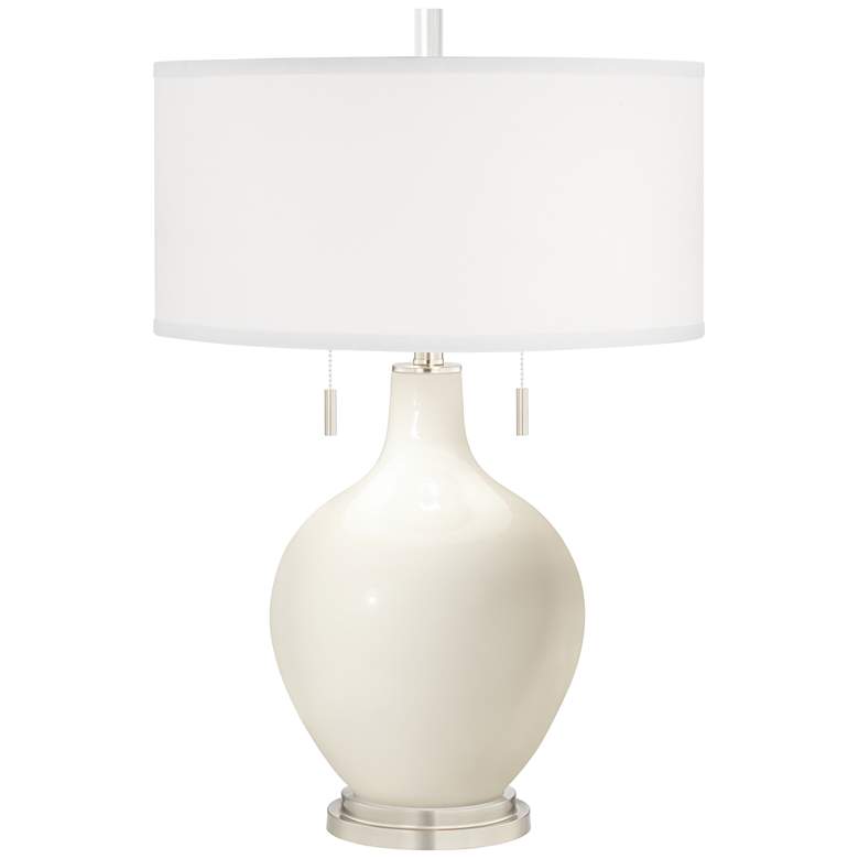 Image 2 Color Plus Toby Nickel 28 inch Modern West Highland White Table Lamp