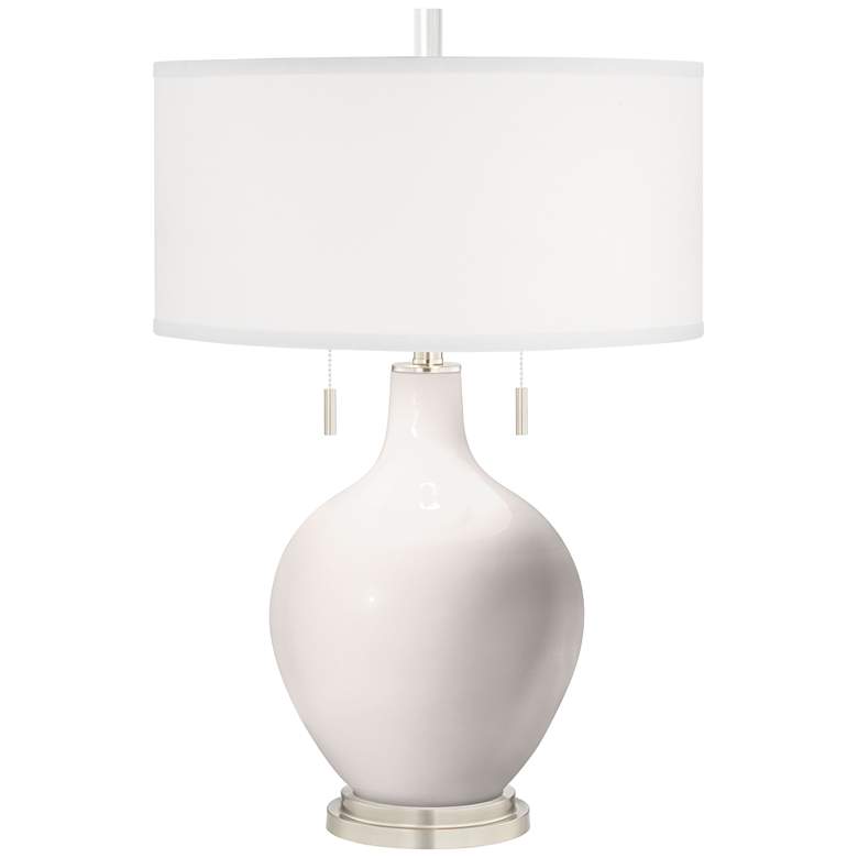 Image 2 Color Plus Toby Nickel 28" Smart White Glass Table Lamp