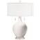 Color Plus Toby Nickel 28" Smart White Glass Table Lamp