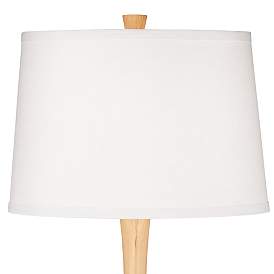 Image3 of Color Plus Wexler 31" Fog Linen Shade with Rojo Dust Table Lamp more views