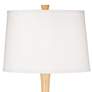 Color Plus Wexler 31" Fog Linen Shade with Rojo Dust Table Lamp