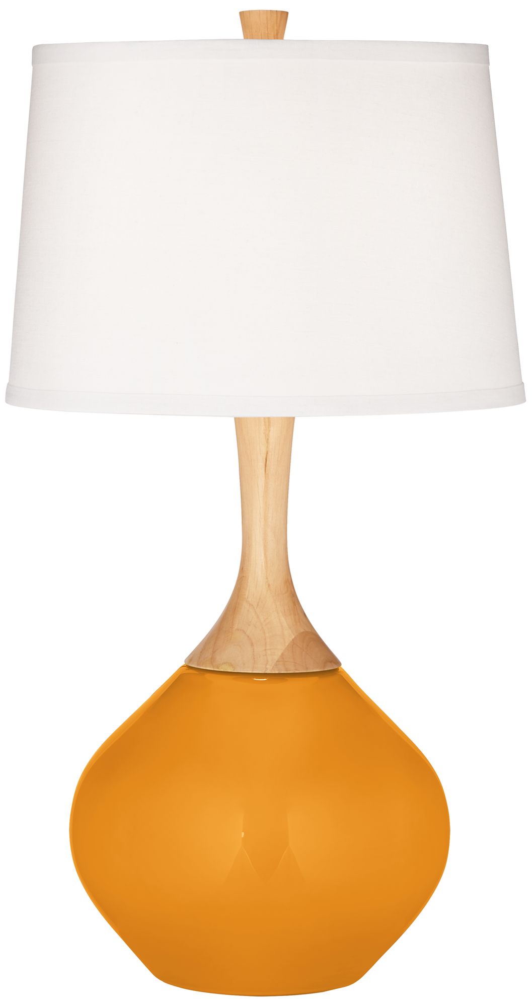 Color Plus Wexler 31" High Carnival Orange Table Lamp with USB Dimmer