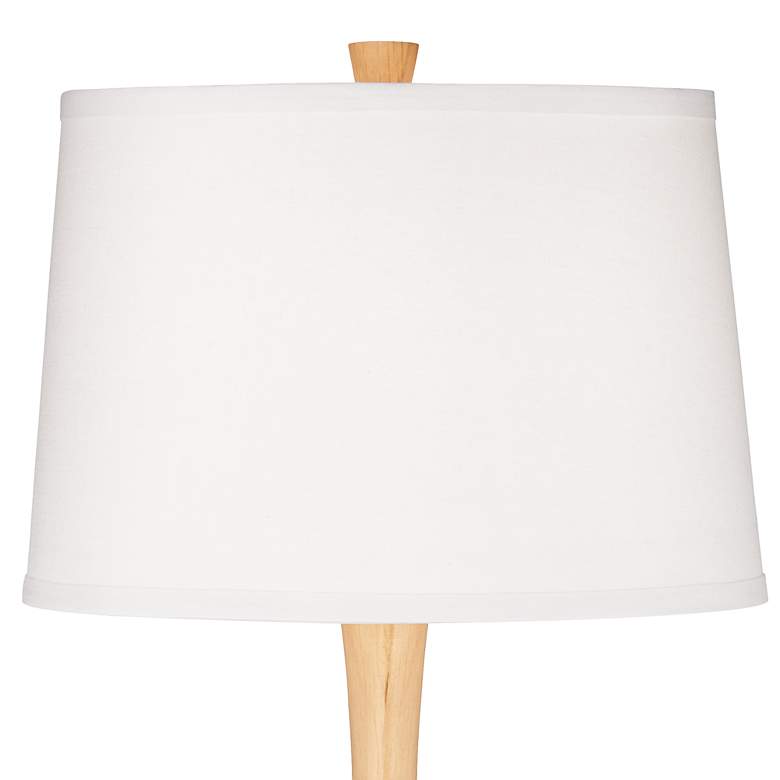 Image 3 Color Plus Wexler 31" High Linen Shade and Sage Green Table Lamp more views