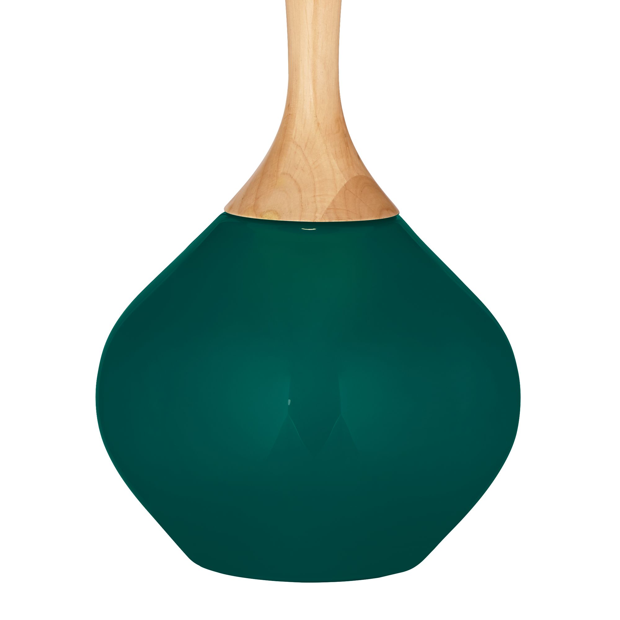 Image 4 Color Plus Wexler 31" High Linen Shade Peacock Blue Table Lamp more views