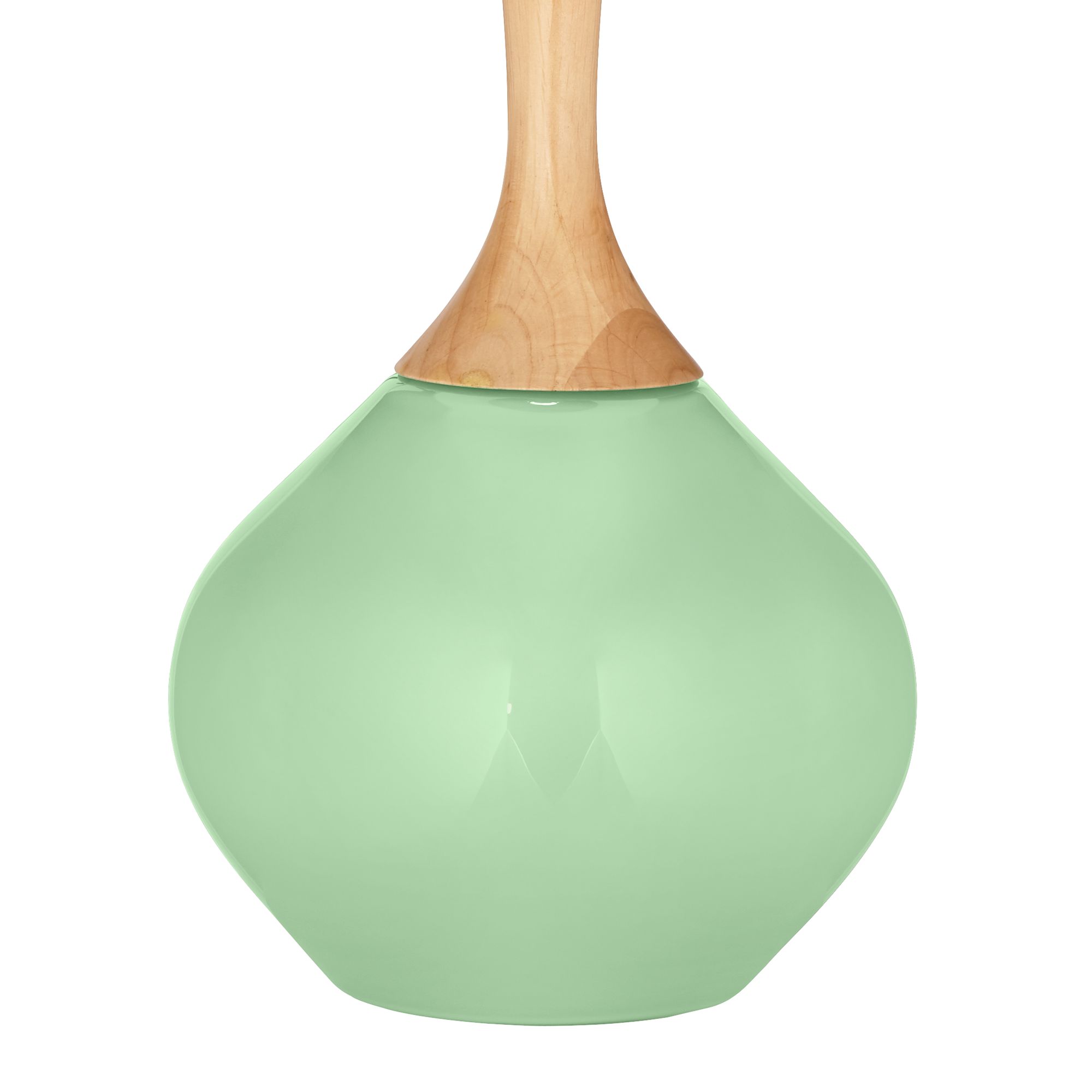 Image 4 Color Plus Wexler 31" High Modern Flower Stem Green Table Lamp more views