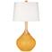 Color Plus Wexler 31" High Modern Marigold Yellow Table Lamp