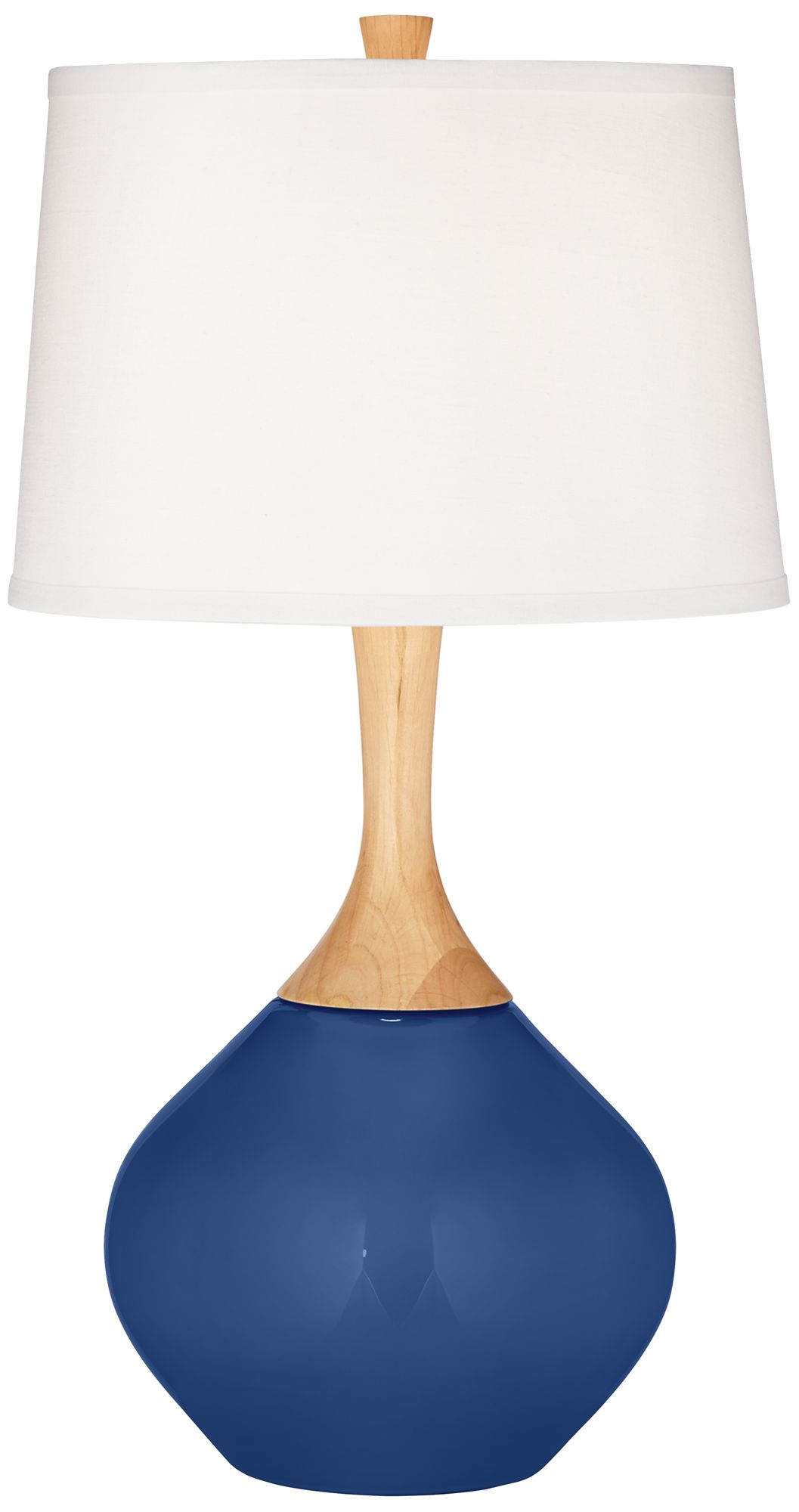 Color Plus Wexler 31" High Monaco Blue Table Lamp with USB Dimmer