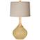 Color Plus Wexler 31" High Natural Linen Shade Humble Gold Table Lamp